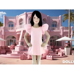 Organza klänning i Dolly Pink><noscript><img width=