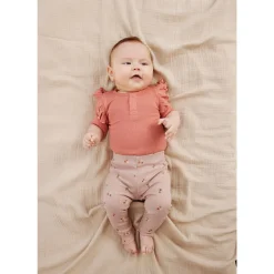 Oriel Ribbad Baby Body Old Rose>The New Siblings Outlet