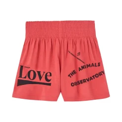 Ostrich Kid Shorts Red>The Animals Observatory Discount