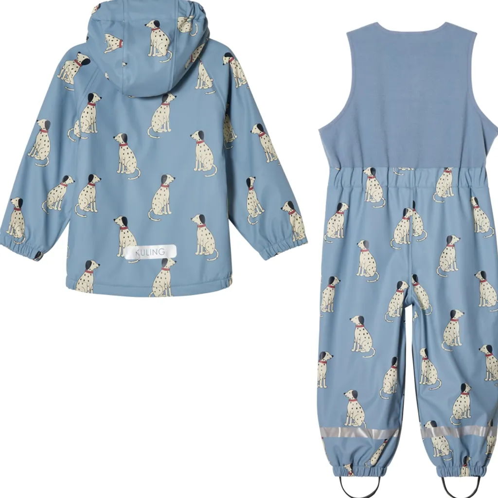 Ottawa Fodrat Regnställ Dove Blue Dalmatian>Kuling Sale