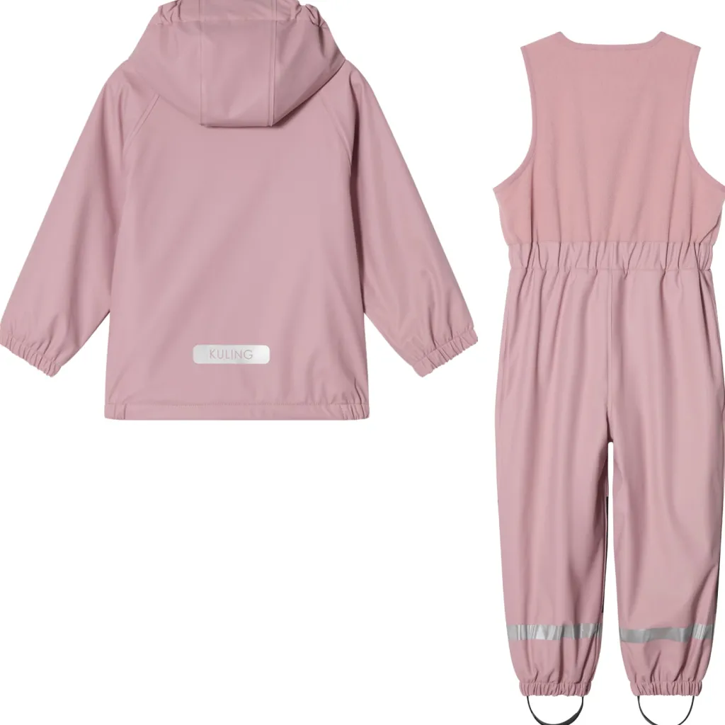 Ottawa Fodrat Regnställ Dusty Pink>Kuling