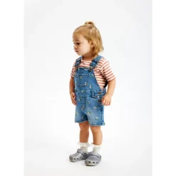Ovia Overaller Light Blue Denim Emb>The New Siblings Discount