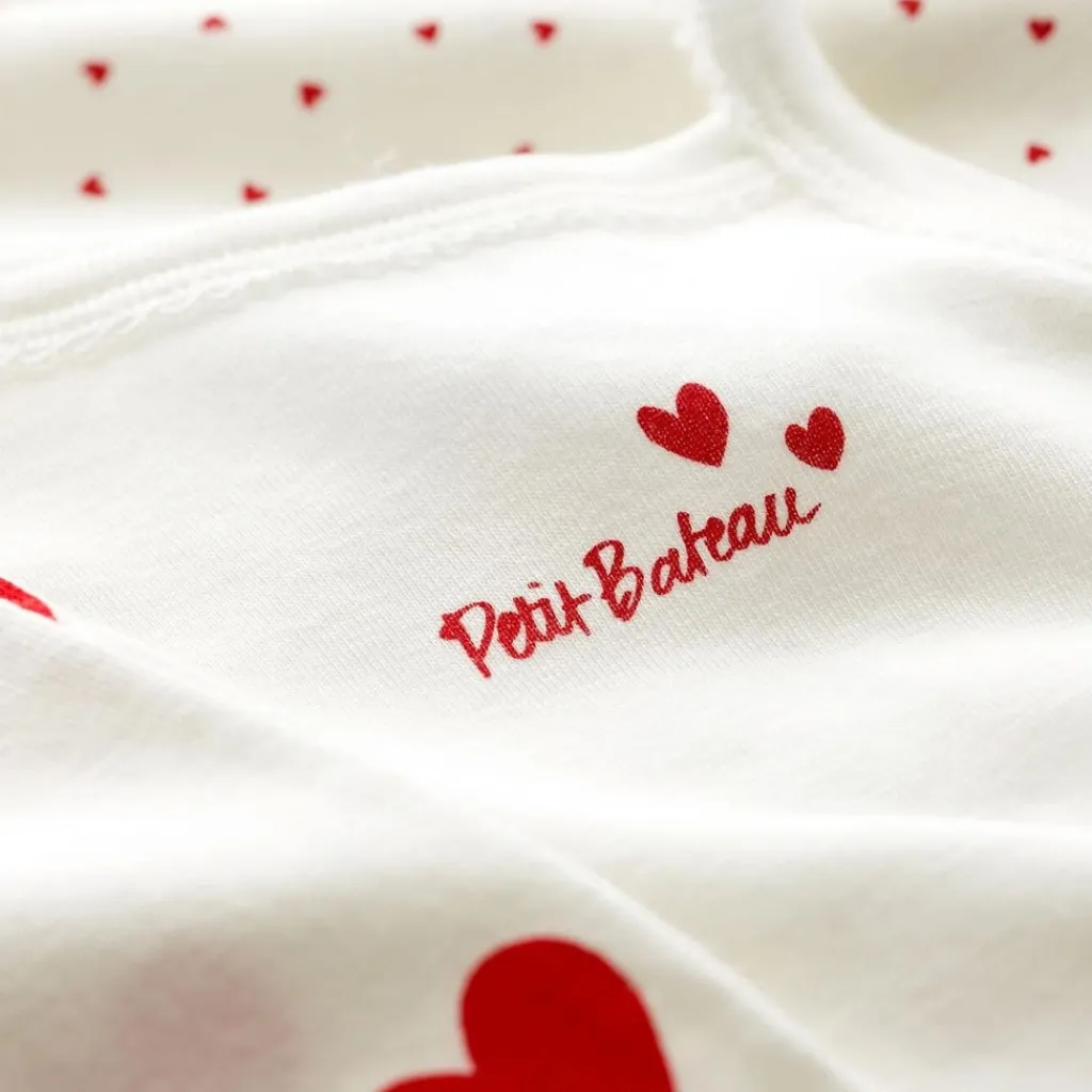 3-Pack Baby Bodies Gräddvita>Petit Bateau Outlet