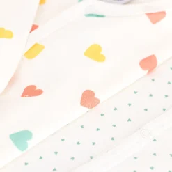 2-pack Bomull Onesie Marshmallow Herbier>Petit Bateau Discount
