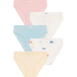 5-pack Bomullstrosor Rose Jaune Bleu Blanc>Petit Bateau New
