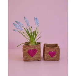 2-pack Broderade Korgar Natur><noscript><img width=
