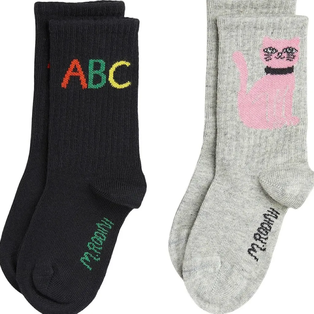 2-Pack GOTS ABC Strumpor Flerfärgade>Mini Rodini Best