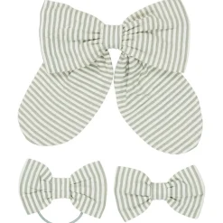 3-pack Hårspännen Green Cream Stripe>Copenhagen Colors