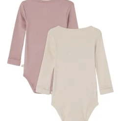 2-Pack Petter Baby Bodies Off White/Pink Mauve>Buddy & Hope Best
