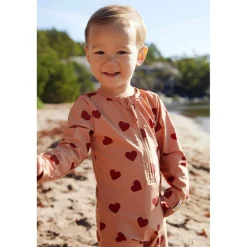 Paros Hjärtmönstrad UV-Dräkt Terracotta><noscript><img width=