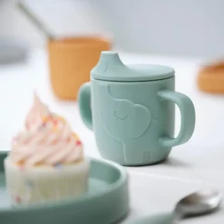 Peekaboo Spout Cup Elphee Blue><noscript><img width=