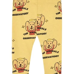 Penguin Baby Leggings Yellow Logo>The Animals Observatory Discount