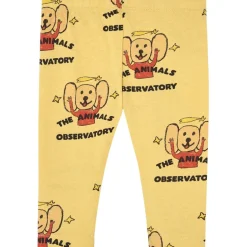 Penguin Baby Leggings Yellow Logo>The Animals Observatory Discount