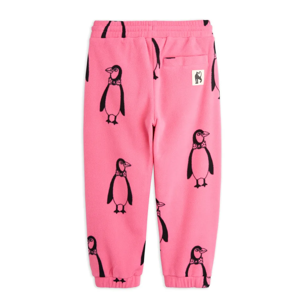 Penguin Fleecebyxor Pink>Mini Rodini Sale