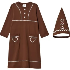 Pepparkaksklänning Brun>Christmas Kids Online
