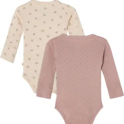 Petter Baby Body Pink Mauve/Flowers 2-Pack>Buddy & Hope Discount