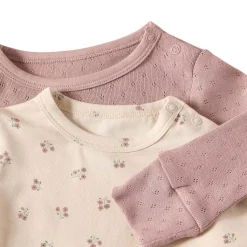 Petter Baby Body Pink Mauve/Flowers 2-Pack><noscript><img width=
