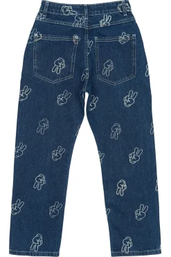 Pewter Jeans Medium Blue Denim>The New