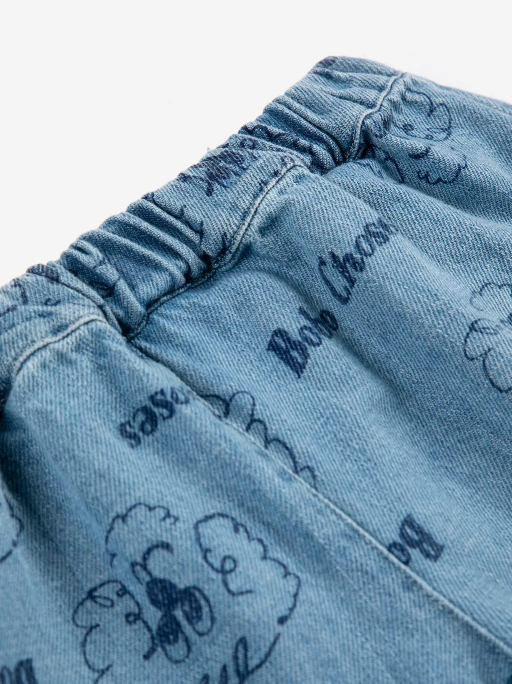 Pickles The Dog All Over Denimbyxor Prussian Blue>Bobo Choses Sale