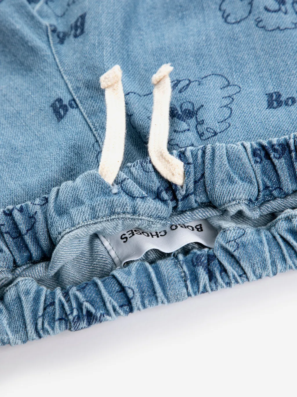 Pickles The Dog All Over Denimbyxor Prussian Blue>Bobo Choses Sale