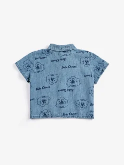 Pickles The Dog All Over Denimskjorta Light Blue>Bobo Choses