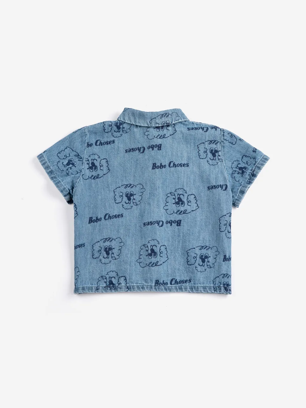 Pickles The Dog All Over Denimskjorta Light Blue>Bobo Choses