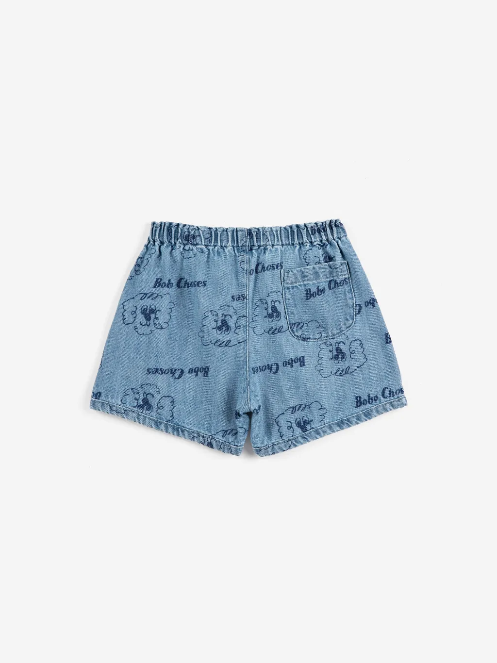Pickles The Dog All Over Denimshorts Prussian Blue>Bobo Choses Hot