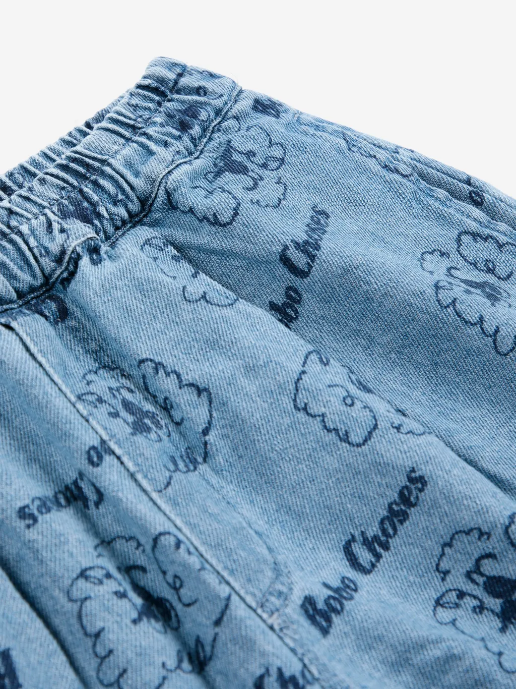 Pickles The Dog All Over Denim Shorts Prussian Blue>Bobo Choses Best