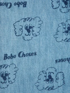 Pickles The Dog All Over Denimbyxor Prussian Blue>Bobo Choses Clearance