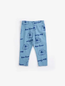 Pickles The Dog All Over Leggings Prussian Blue>Bobo Choses