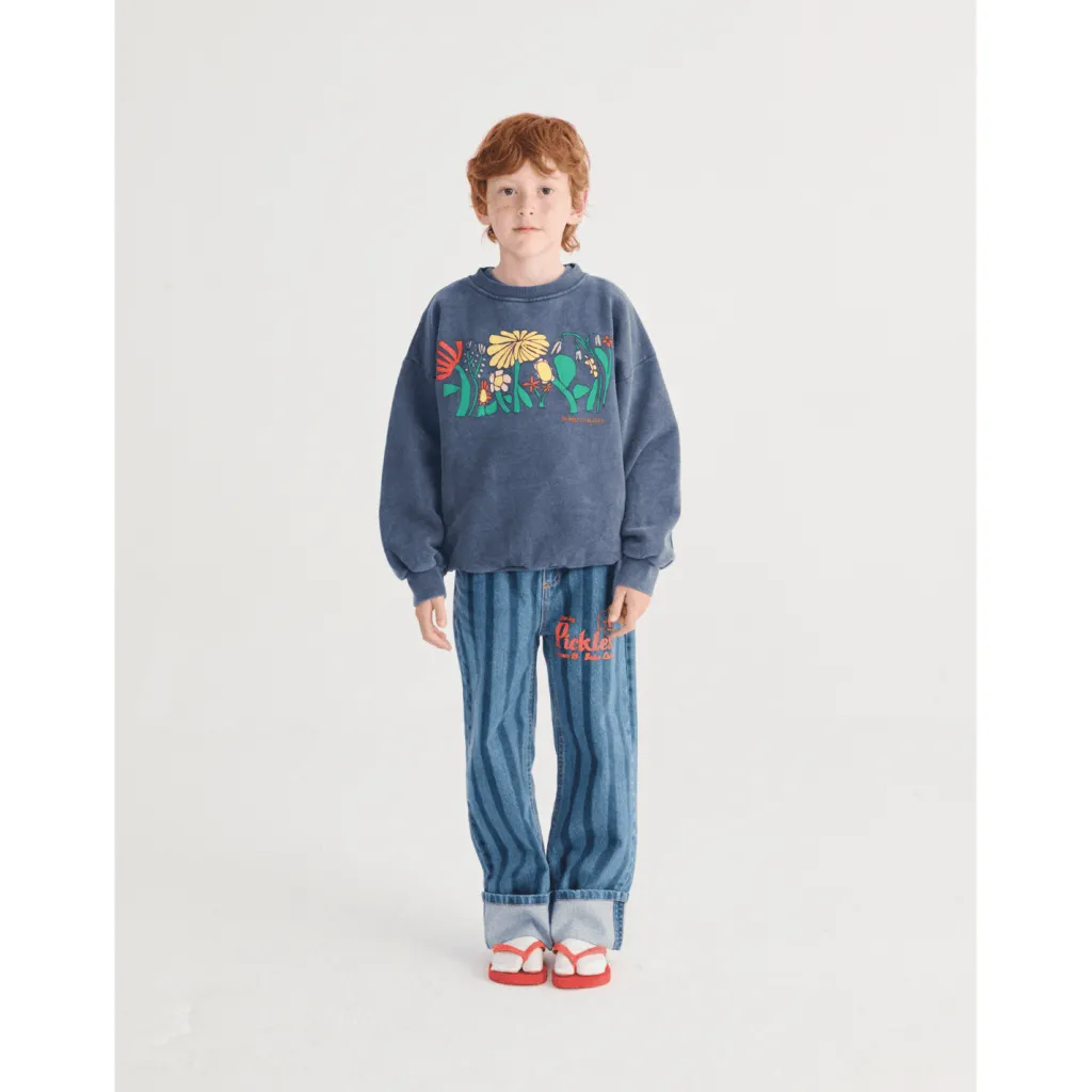 Pickles The Dog Denimbyxor Navy Blue>Bobo Choses Outlet