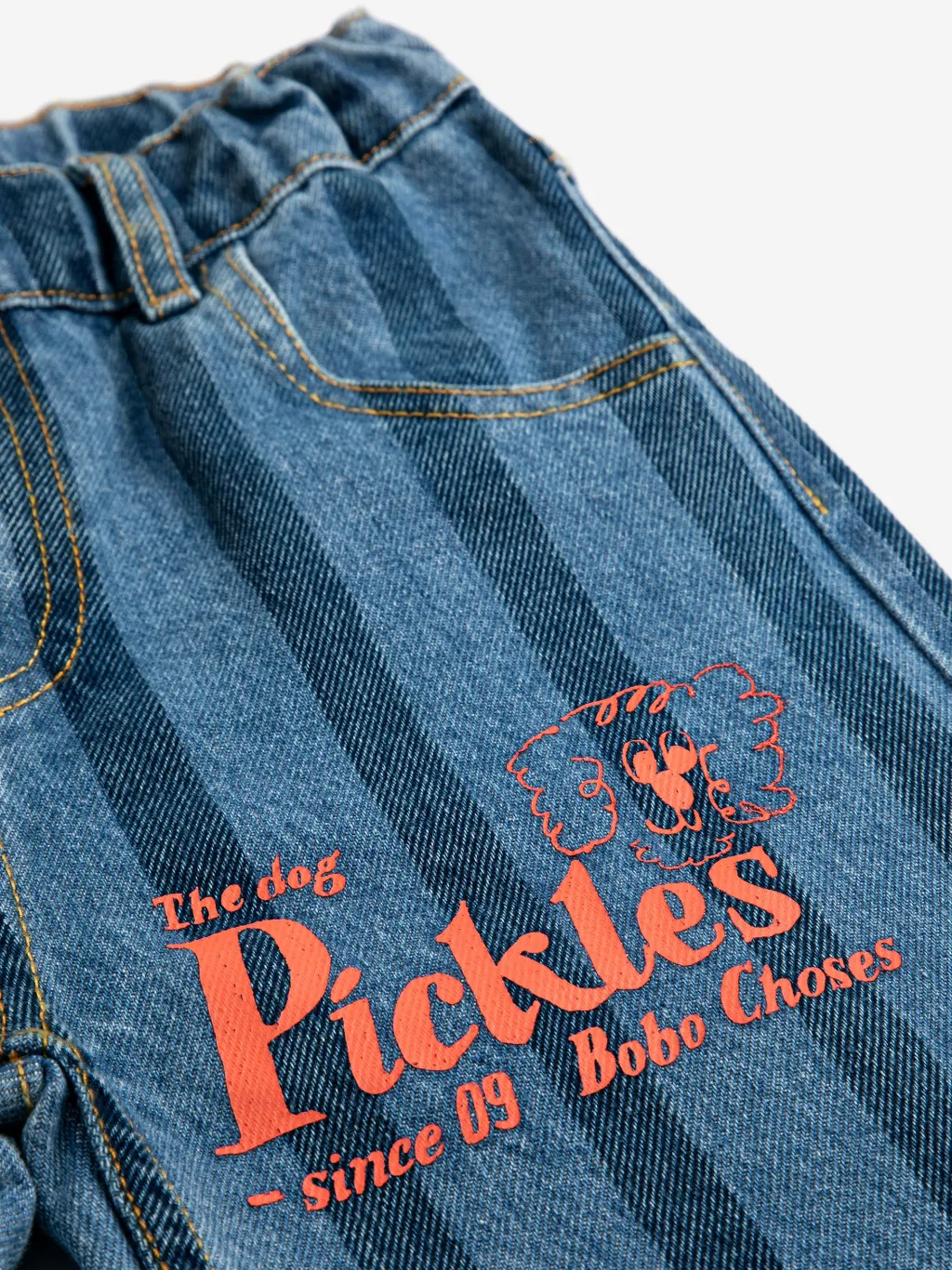 Pickles The Dog Denimbyxor Navy Blue>Bobo Choses Outlet