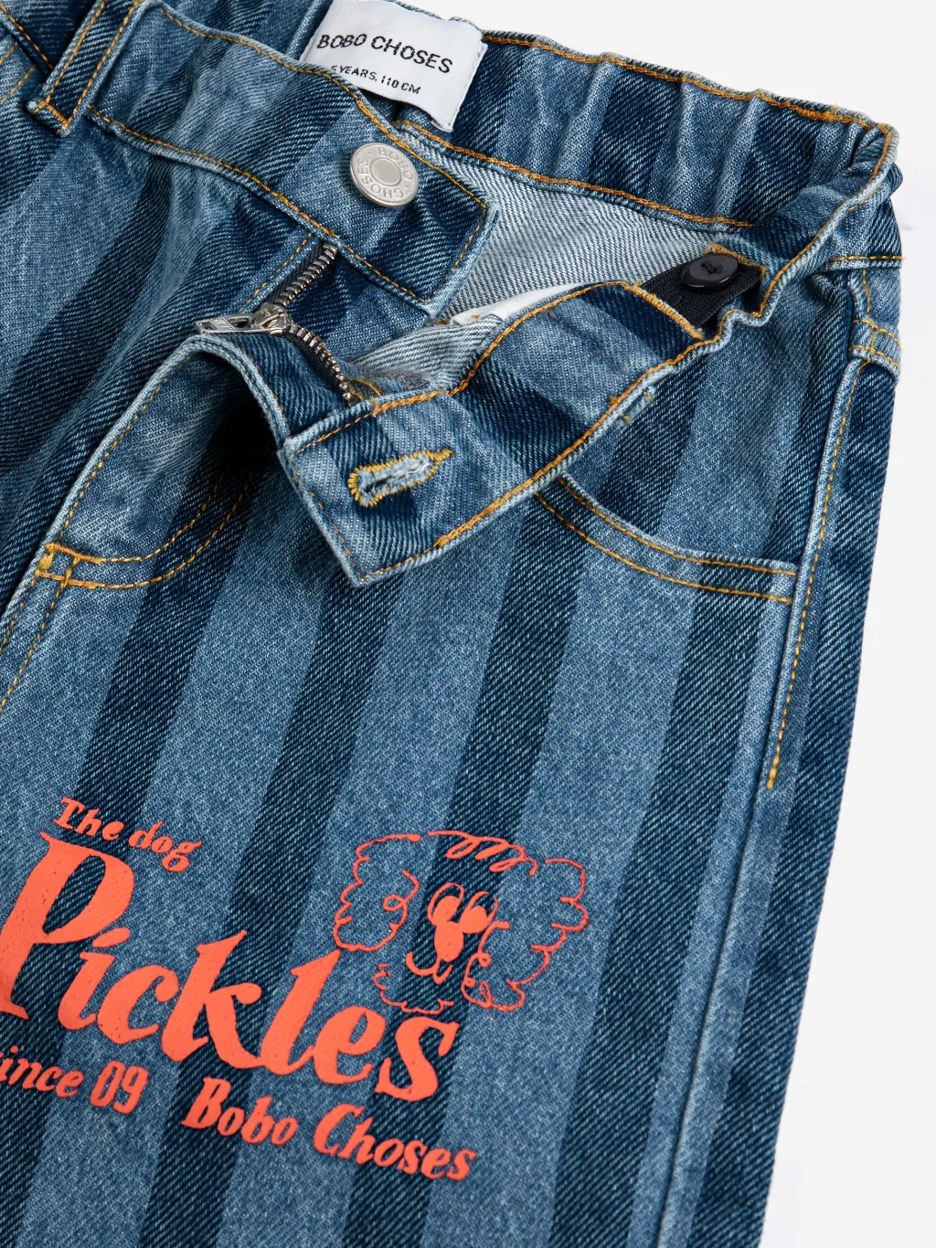 Pickles The Dog Denimbyxor Navy Blue>Bobo Choses Outlet