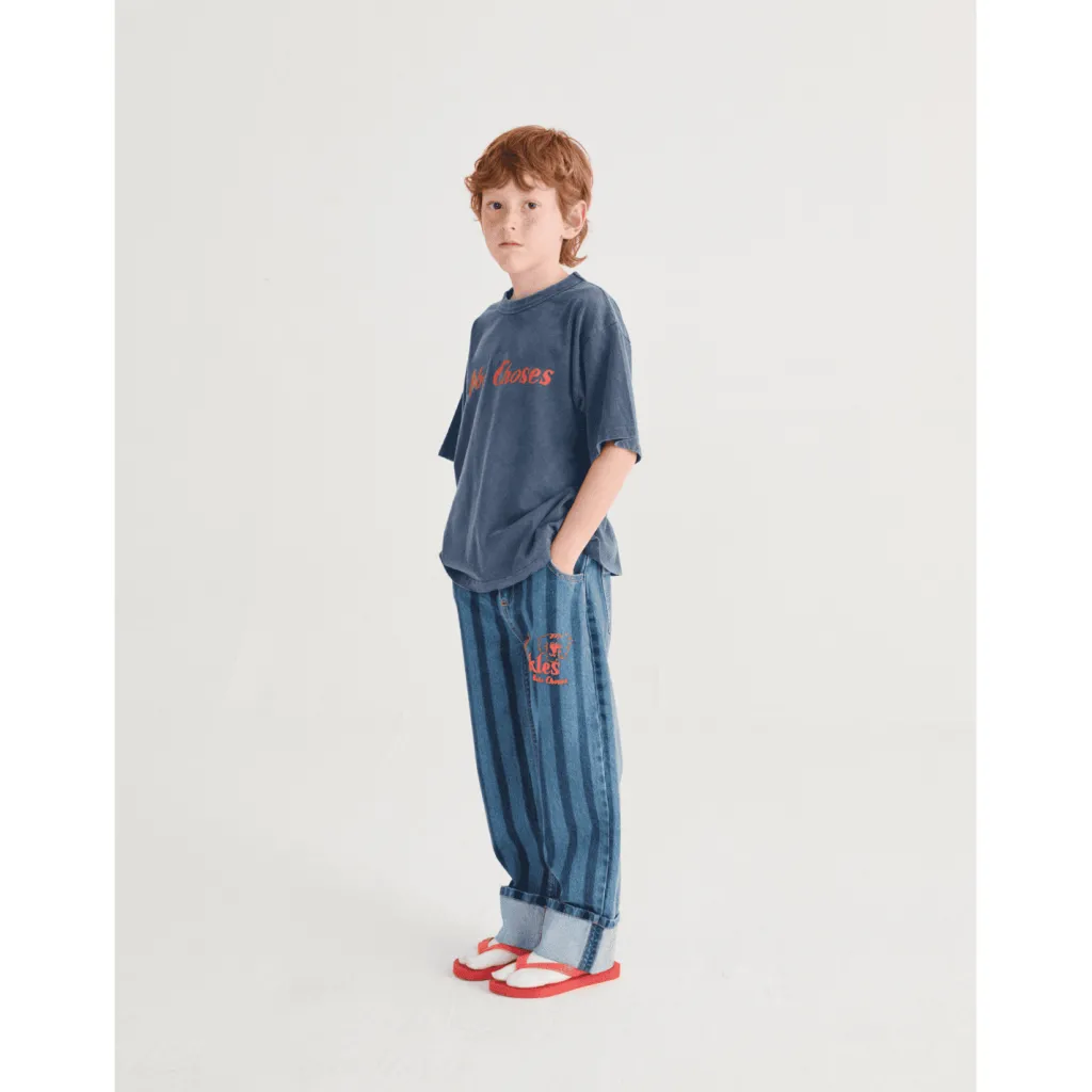 Pickles The Dog Denimbyxor Navy Blue>Bobo Choses Outlet