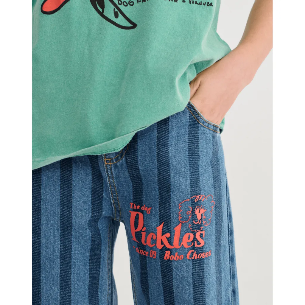 Pickles The Dog Denimbyxor Navy Blue>Bobo Choses Outlet