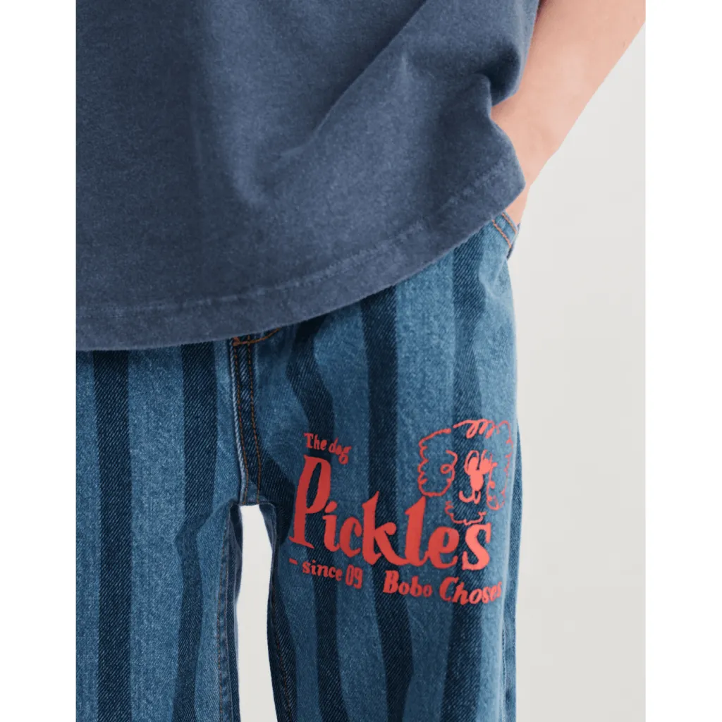 Pickles The Dog Denimbyxor Navy Blue>Bobo Choses Outlet