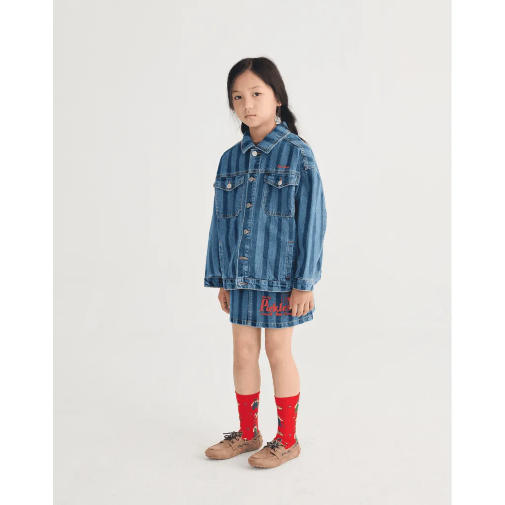 Pickles The Dog Denimkjol Navy Blue>Bobo Choses New