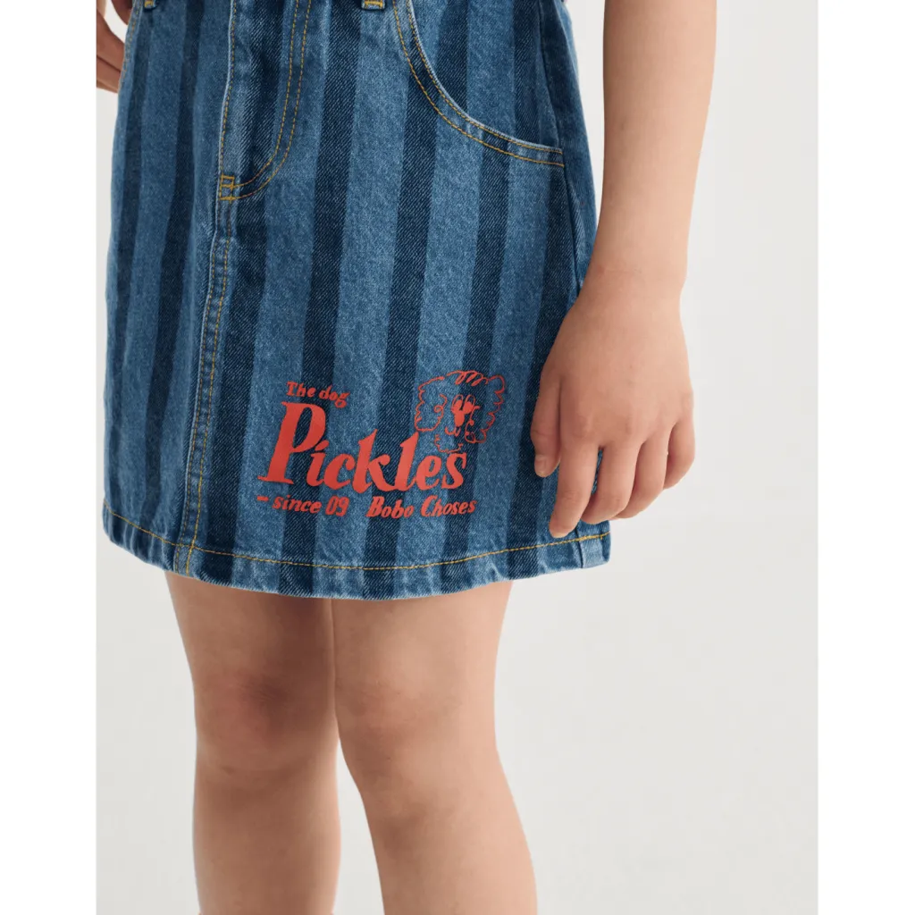 Pickles The Dog Denimkjol Navy Blue>Bobo Choses New