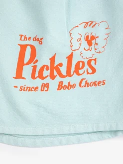 Pickles The Dog Shorts Light Blue>Bobo Choses Clearance
