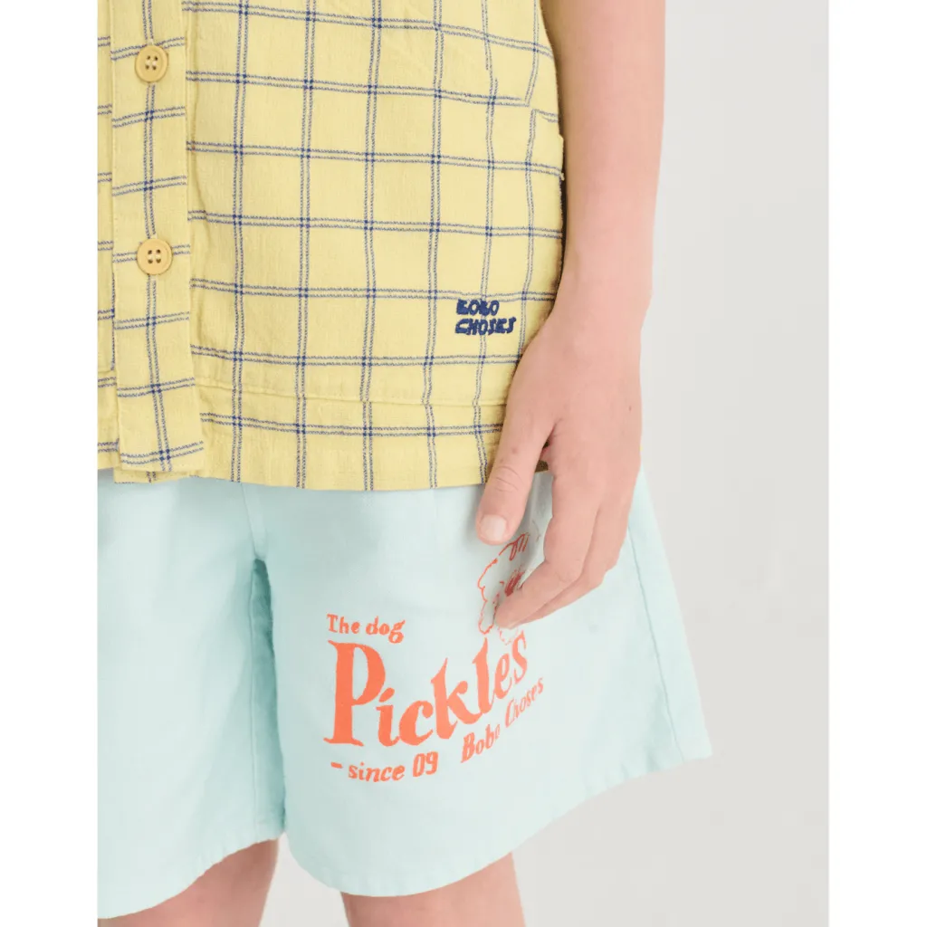 Pickles The Dog Shorts Light Blue>Bobo Choses Clearance
