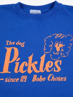 Pickles The Dog Sweatshirt Midnight Blue>Bobo Choses New