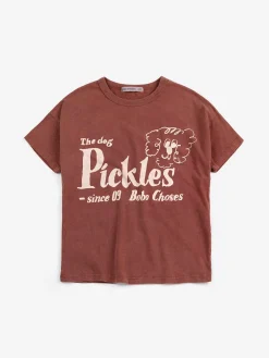 Pickles The Dog T-shirt Brown>Bobo Choses Sale