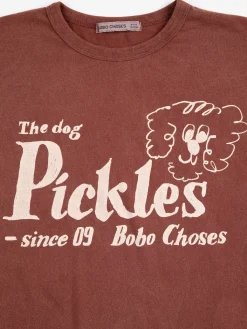 Pickles The Dog T-shirt Brown>Bobo Choses Sale