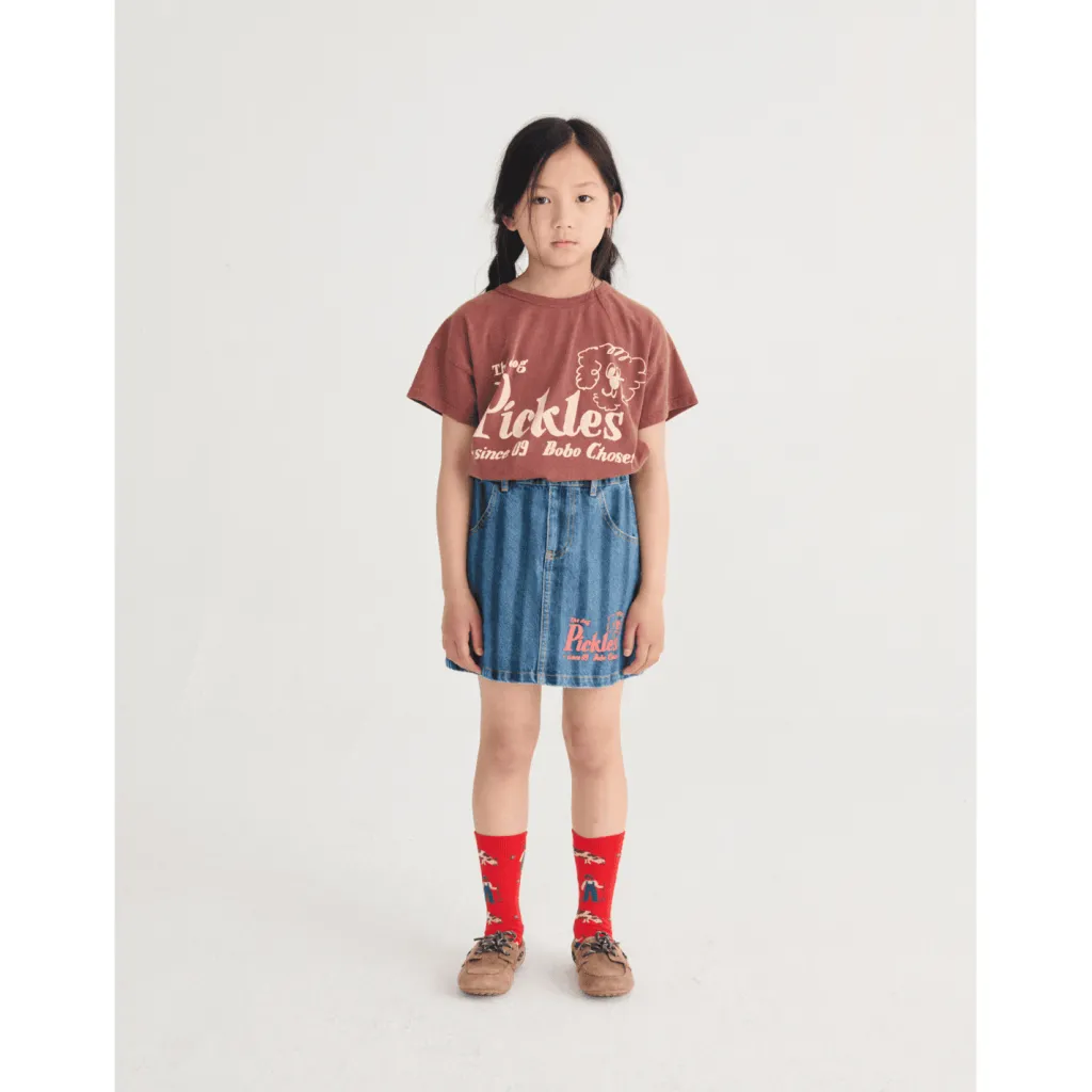 Pickles The Dog T-shirt Brown>Bobo Choses Sale