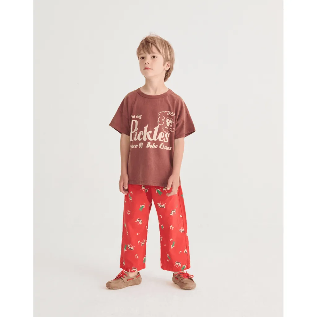 Pickles The Dog T-shirt Brown>Bobo Choses Sale