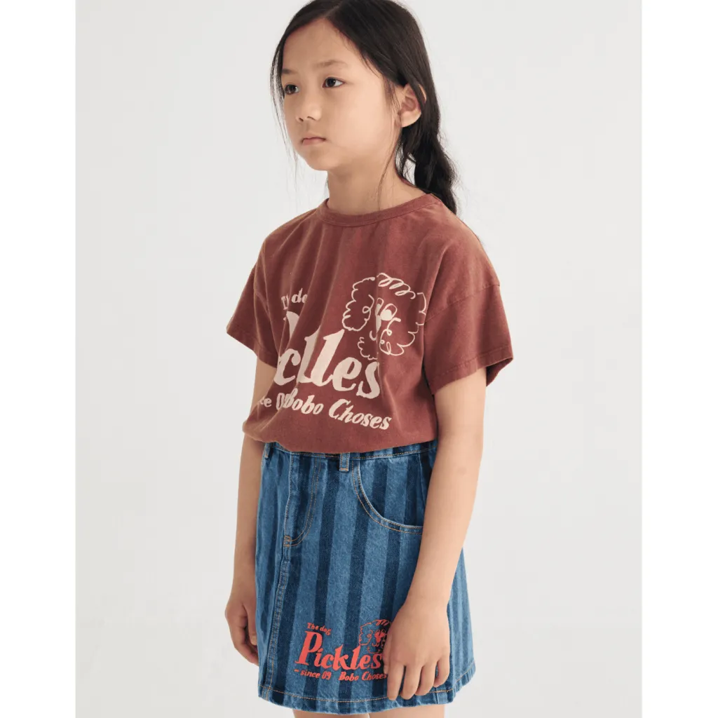 Pickles The Dog T-shirt Brown>Bobo Choses Sale