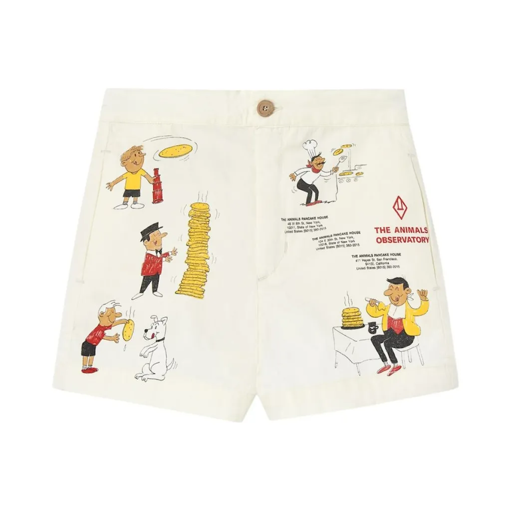 Pig Kid Shorts White Logo>The Animals Observatory Hot