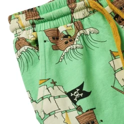 Pirate Ships Shorts Minty Green Tea>Småfolk Hot
