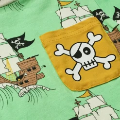Pirate Ships T-shirt Minty Green Tea>Småfolk New