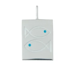 Pisces Berlock Silverfärgad>Design Letters Online
